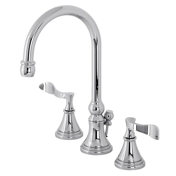KS2981CFL Century Widespread Bathroom Faucet W/ Brass Pop-Up, Chrome